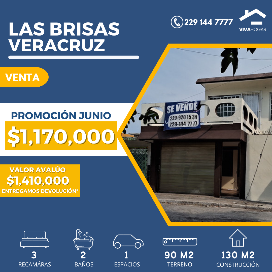 Casa en venta en Las Brisas Veracruz